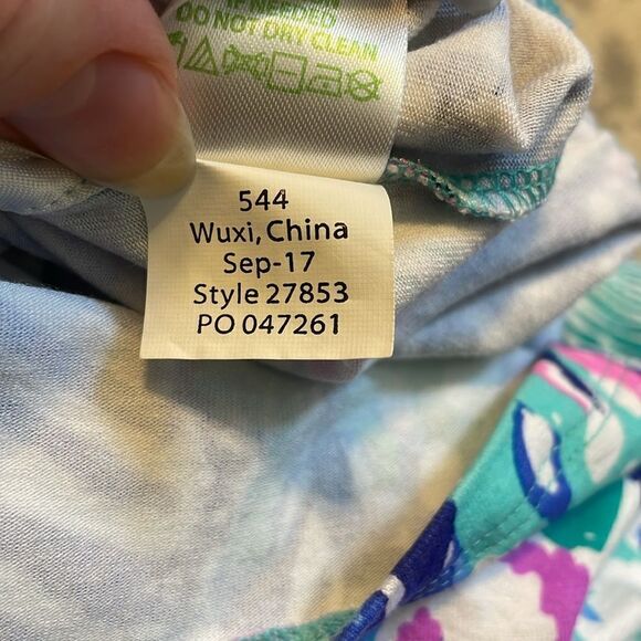 Lilly Pulitzer Bryce Romper in Quill Out Blue - Picture 9 of 10